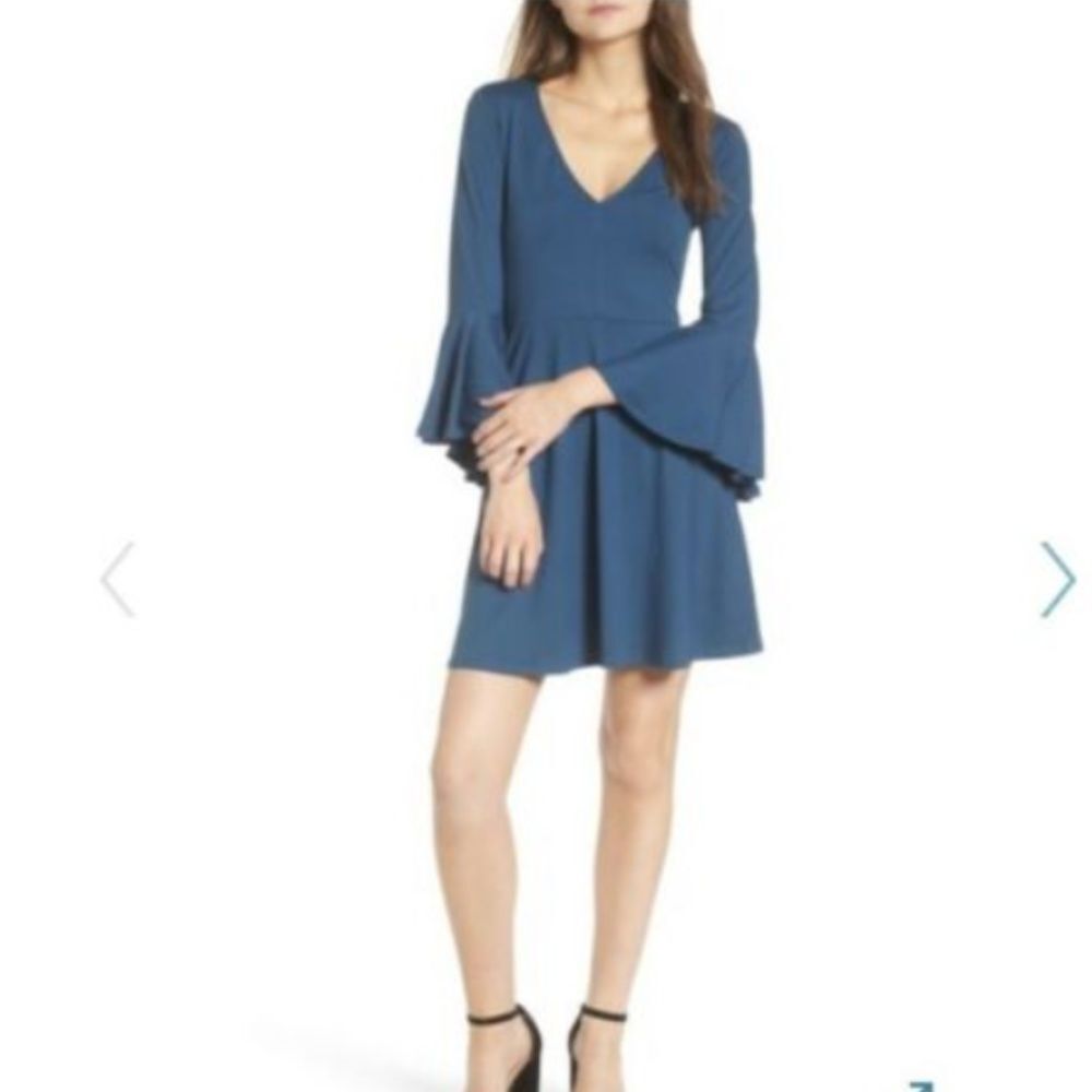 Socialite Bell Sleeve Knit Dress NWT
